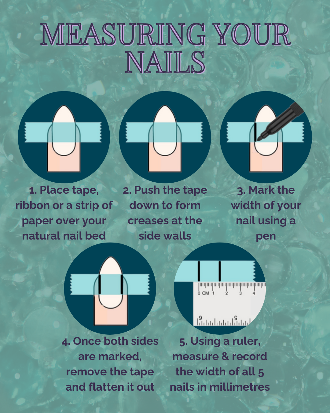 Blue Marble – Medium Almond Pale Blue Press-On Nails | Handmade Gel Set