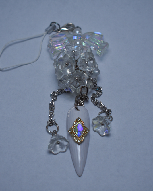 Fairest of Them All hand-painted mirror charm bag/phone charm by Gellifrog with NFC